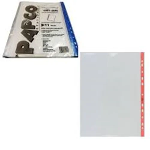 کاور (پوشه پلاستیکی) شفافA4 ضخیم سوپر برند پاپکو PAPCO بسته 100 عددی