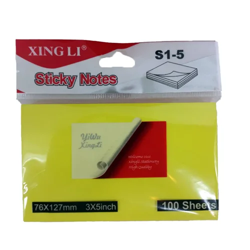 استیکی نوت (یادداشت سر چسب) سایز 3X5 اینچ کد S1-5 Xing LI