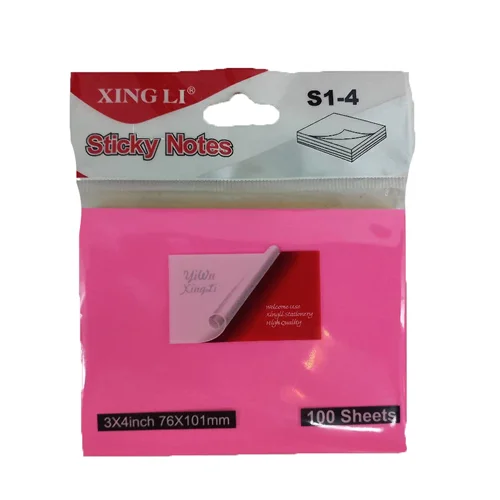 استیکی نوت (یادداشت سر چسب) سایز 3x4 اینچ کد S1-4 XING LI