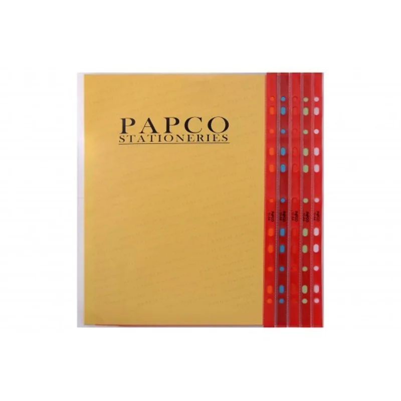 کاور (پوشه پلاستیکی) شفافA4 برند پاپکو PAPCO بسته 100 عددی