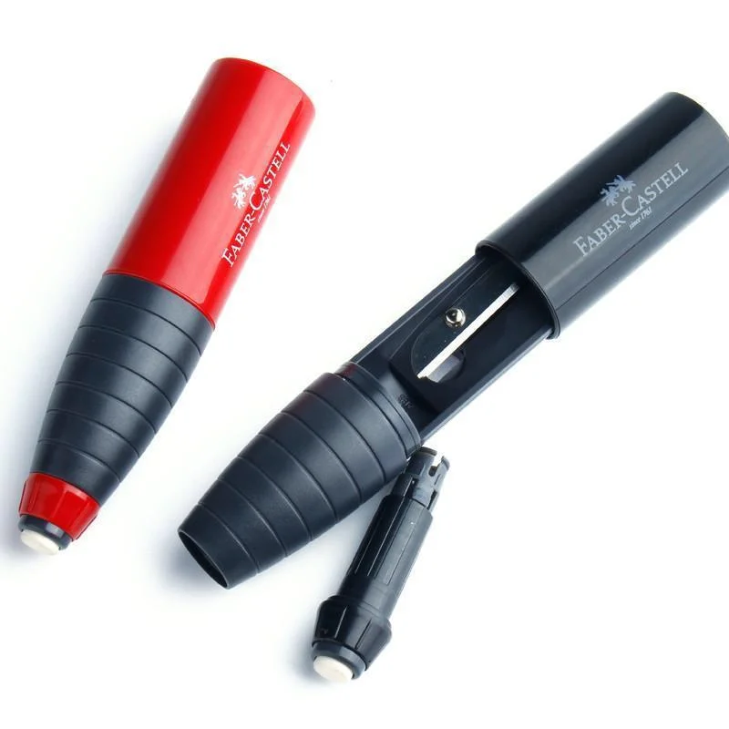 تراش پاک کن دار فابر کاستل مدل spitzer kombination قلمی