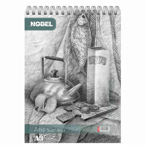 دفتر طراحی A3 سیمی نوبل 50 برگ جلد مقوایی