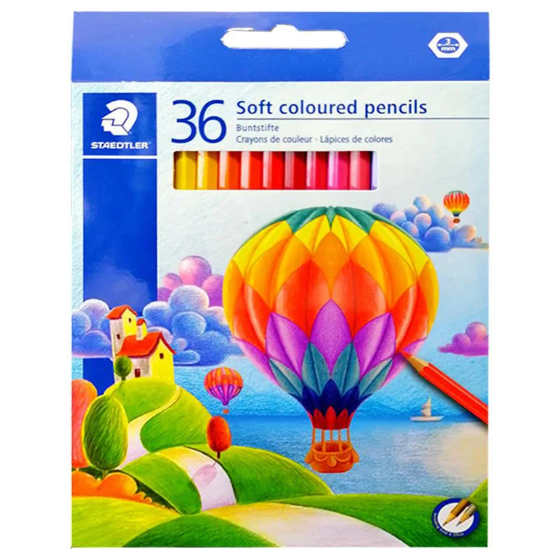 مداد رنگی ۱۲ رنگ استدلر STAEDTLER جعبه مقوایی