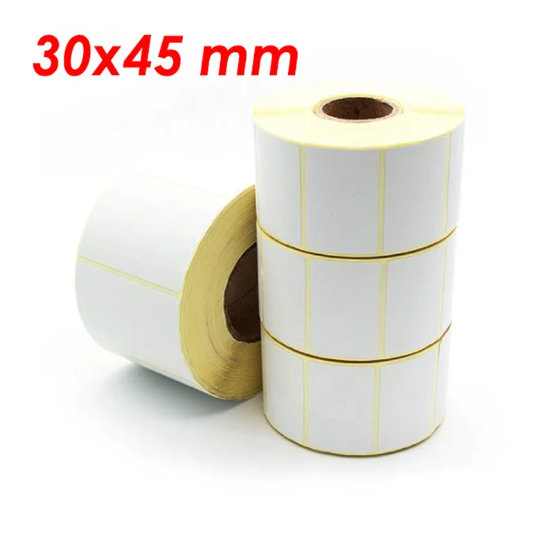 لیبل (برچسب) کاغذی سایز 45x30 میلی متر (4.5x3 سانت)دو ردیف