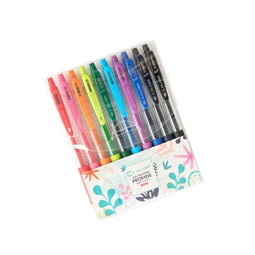 روان نویس برند سی کلاس C.CLASS مدل گلیتر Glitter اکلیلی براق کد PB-GL12 بسته 12 رنگ