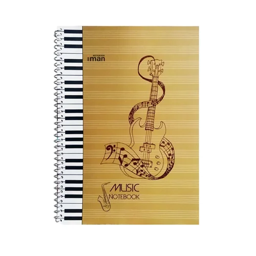 دفتر A4 نت موسیقی 40 برگ ایمان کد 9601