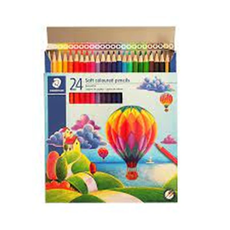 مداد رنگی 24 رنگ استدلر STAEDTLER جعبه مقوایی